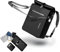 Vapana® - 3in1 Fahrradtasche - wasserdicht & reflektierend für Gepäckträger - Fahrrad Rucksack & Umhängetasche mit extra Außentasche, Gepäckträgertasche - Schwarz - 27 Liter Volumen