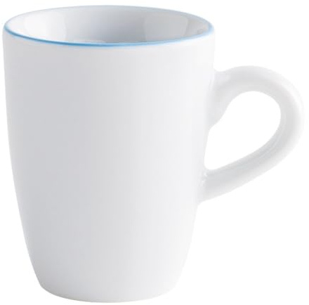 KAHLA 574732A69975C Pronto Line Espresso-Obertasse hoch 0,10 l Line sky blue | Espressotasse mit hellblauer Linie aus Porzellan