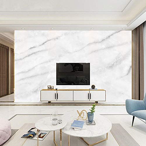 3D Modern Minimalist Light Luxury Jazz White Stripes Imitation Marble TV Background Wallpaper Wallpaper Living Room Wall covering-450cmx300cm