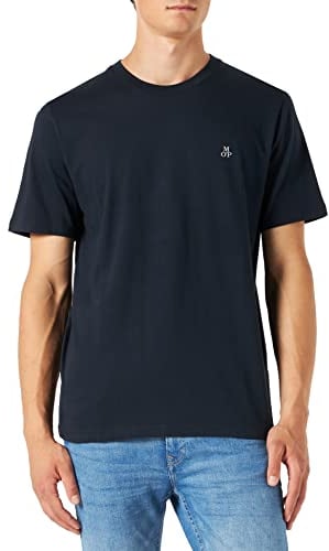 Marc O'Polo Herren B21222051068 T-Shirt, Blau, L EU