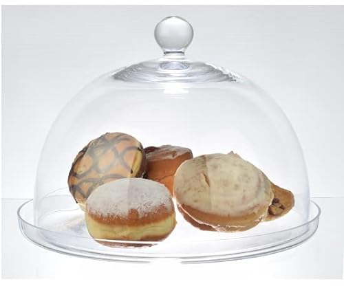 EMH Cloche en verre faite à la main avec plaque 23 x 29,7 cm