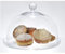 EMH Handgefertigte Glasvitrine Glocke mit Platte hoch 23 cm x 29,7 cm