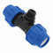 SmartProduct T-Stück PE Rohr Fitting 32mm x 3/4 x 32 mm Außengewinde AG Verschraubung PN16 DVGW Trinkwasser zertifiziert – Klemmverbinder – PP T Stück Kupplung für PE80 PE100 Rohren – 1 Stück