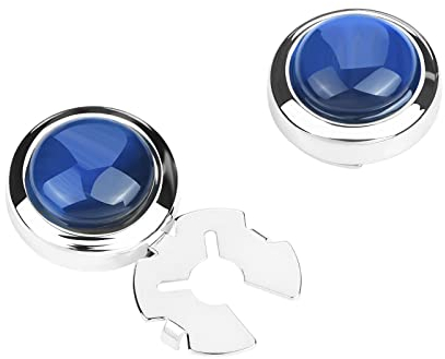 YYBONNIE Herren-Knopfabdeckungen, Knöpfe an den Manschettenknöpfen, Abdeckung für Smoking-Hemd, Small, Messing, Kristall