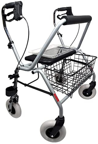 FabaCare XXL Rollator Actimo Basic XXL, faltbarer Schwerlastrollator, Rollator XXL bis 280 kg belastbar, Schwerlast-Rollator für Drinnen und Draußen
