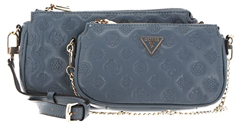 GUESS LA Femme Double Pouch Crossbody Slate