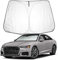 BIXUAN Protección solar A6 2024 compatible con Audi A6 A7 S RS(C8/4K) 2019-2023 2024 2025 parabrisas para el parabrisas del coche parabrisas para parabrisas delantero bloqueo UV cubierta plegable