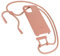 Woodcessories - Nachhaltige Handykette abnehmbar kompatibel mit iPhone 12 Hülle mit Band apricot, iPhone 12 Pro Hülle mit Band Peach orange - biologisch abbaubar