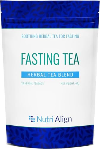 Nutri-Align Tisana Detox Digiuno, 20 Bustine, Camomilla Radice di Tarassaco | Bustine di Tisana Detox con Camomilla, Radice di Tarassaco, Rosa Canina, Corteccia di Sambuco, Cardamomo e Fieno Greco