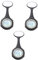 UKCOCO Modeuhr 3st Revers Uhr Elektrische Taschenuhr Clip-taschenuhr Elektrische Uhr Schwesternuhren Für Damen Ansteckuhr Für Die Krankenpflege Pflegeuhr Mode Stromzähler Stainless Steel