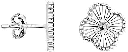 SOFIA MILANI - Damen Ohrringe 925 Silber - Geriffelte Blume Ohrstecker - E2108