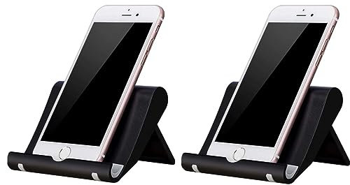 PhoneMoov Lot de 2 Supports téléphone Universel et Pliable pour Smartphone et Tablette, Compatible avec Tous Les modèles, résistant et Robuste, pour iPhone, Samsung, Huawei, iPad, Xiaomi. (Lot DE 2)