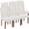 DUMOS Esszimmerstühle 6er Set, Elegant und Schön Modern Stühle Esszimmer, Leinenstoff Gepolstert küchenstühle, Kratzfester Boden Esszimmerstuhl Geeignet für Küche, Wohnzimmer, Schlafzimmer (Beige)