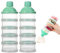 2 Stück 5-lagiger Baby-Milchpulver-Spender, Milchpulver-Töpfe, Milchpulver-Spender, tragbarer Milchpulver-Formel-Spender, Behälter, Topfbox, Milchdosen, Snack-Aufbewahrungsbox für Reisen (grün + grün)