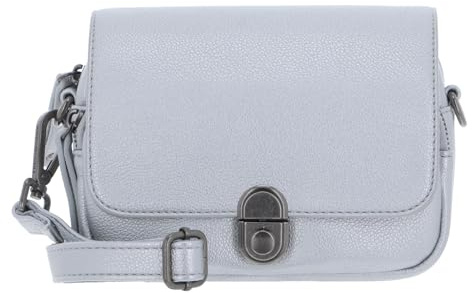 FREDsBRUDER Leder Umhängetasche Bestie Crossbag Silver silberfarben