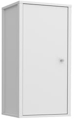 Forte IPSARION Badhängeschrank L/R 40, moderner Badschrank mit 1 Tür, Holzwerkstoff, Weiß, 40,4 cm breit x 78,6 cm hoch x 34,8 cm tief