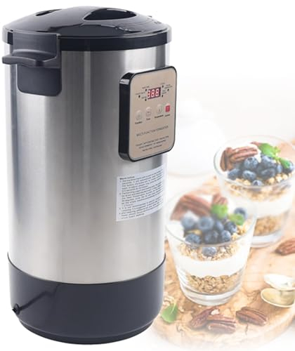 Quixnova 12L Joghurtbereiter mit intelligenter Zeit- und Temperaturregelung, Multifunktions-Fermentationsmaschine für Joghurt, Reiswein, Teig, Fruchtessig, Natto