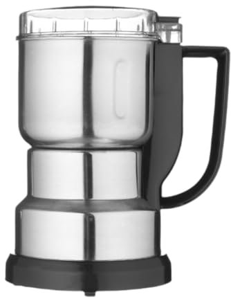 Fenteer Molinillo de café en Grano, máquina trituradora de Pimienta, Molinillo automático, Molinillo de Especias, máquina trituradora de 220W para Tienda en