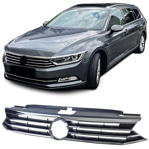 Frontgrill Kühlergrill mit Chrom passt für VW Passat B8 3G Vorfacelift 2014-2019
