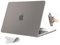 eleger Nicht-starre Hülle kompatibel mit MacBook Pro 16 Zoll M4 M3 M2 M1 Pro/Max A3403 A3186 A2991 A2780 A2485, Ausgabe 2024 2023 2021, bruchsicher Case, matt schwarz