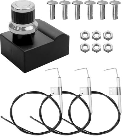 TIKSCIENCE Grillzünder-Set passend für Oklahoma Joe's Longhorn Combo 15202029 16202046 18202083 Charbroil Deluxe 463714514 463714914 463714915 Smoker Igniter