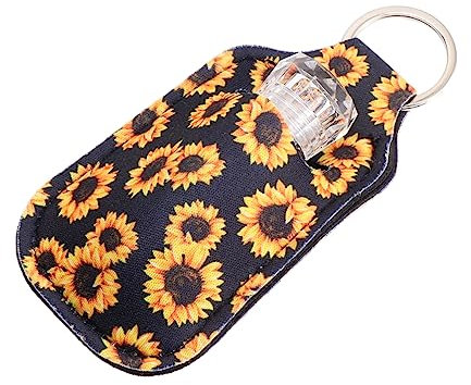 LIFKOME Handheld Alkohol Flasche Abdeckung Set 5 Stücke Neopren Schlüsselanhänger Für Reise