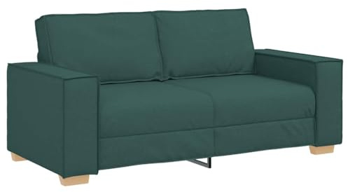 vidaXL 2-Sitzer Sofa Dunkelgrün 180x78x84 cm Stoff