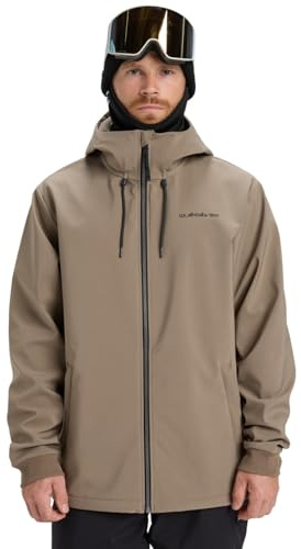 Quiksilver Live for The Dream - Hooded Snow Jacket for Men - Snow-Jacke - Männer - L - Beige.
