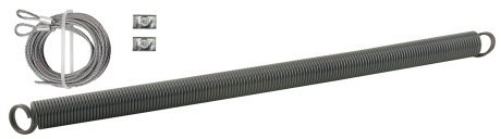 Prime-line Products GD 12270 Porte de garage à ressort, 40,6 cm avec câble, Noir