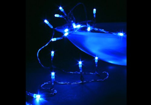 Nipach GmbH 10er LED-Kette blau, Innen Batteriebetrieb