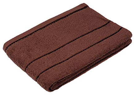 Gözze - Bath Towel, Berlin, 100% Cotton, 70 x 140 cm - Chocolate