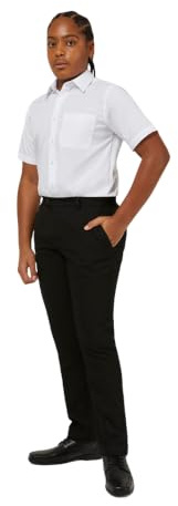 Trutex Senior Boys School Trousers Sturdy Fit Stain Resistant Flat Front Smart Boys' Trousers for School Uniform (Size 24 to 50 Waist)