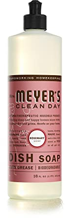 MRS. MEYER'S CLEAN DAY Liquid Dish Soap, Rosemary, 16 fl oz