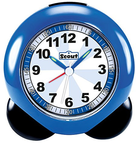 SCOUT Jungen Wecker Analog Kunststoff blau 280001060