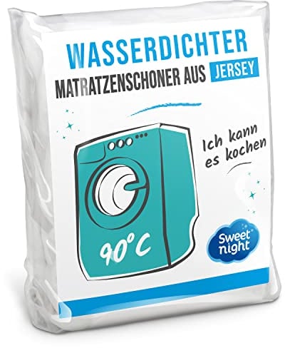 SWEET NIGHT - Protège Matelas 180x200 cm | Alèse Imperméable et Micro Respirante | Souple et Silencieux | Lavable à 90°C | Compatible Grands Bonnets