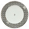Goebel Diamonds Dessertteller, Frühstücksteller, Fine Bone China, schwarz-weiß, 23 cm