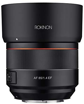 Rokinon Obiettivo 85 mm F1.4 AF per attacco Canon EF, nero (IO85AF-C)