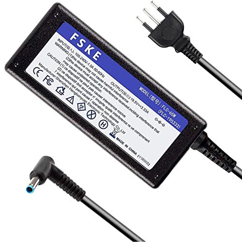 FSKE 65W 19.5V 3.33A PC Portatile Alimentatore per HP Pavilion EliteBook Folio Stream Caricabatterie Notebook Adattatore Connettore:4.5 * 3.0mm(non compatibile con 4.0 * 1.35 mm)