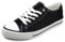 P&L ITALY COLLECTION Zapatillas de Lona Mujer Negro Bambas Puntera Goma Loneta Negra 38