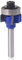 Mesee 4 Teeth R1 Carbide Roundover Edging Router Bit, 1/4 Inch Shank Corner Rounding Edge Trimming Round Over Router Bit Woodworking Milling Cutter Tool, 5/128 Inch Radius