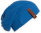 KNIT FACTORY - Coco Mütze - Strickmütze für Damen und Herren - Slouch Beanie - Wintermütze mit Wolle - Hochwertige Qualität - Cobalt