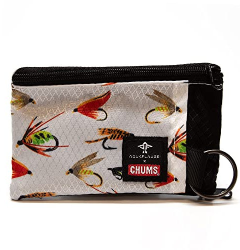 CHUMS Surfshort Geldbörse (Aqua Flauge Fly Hooks)