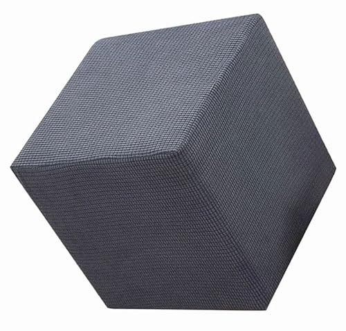 Hockerbezug Fußhocker Rund/Quadratisch/Rechteckig 40x40/50x50 Ottoman Cover Ottomane Schonbezug Hocker Hussen für Fußhocker Stretch Ottomane Abdeckung Hocker Protector Hockerabdeckung(C,40X35CM)