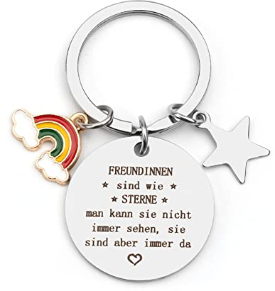 Rocberup Freundinnen Geschenk, Schlüsselanhänger Freund, Geschenke für Freundin,Beste Freundin Geschenke,Freundschaft Geschenkideen Weihnachten Geburtstagsgeschenk für Freundinnen, Geschenk Freund