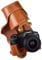 Rieibi EOS R8 Case - Vintage PU Leather Camera Case for Canon EOSR8 Digital Camera - Protective Grip Case for Canon EOS R8 - Brown