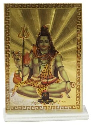 BRACOP Hindu-Göttin-Figur, Lord Shiva-Statue, kleine indische Shiva-Figur, dekorative Skulptur Heimbüro, Tempeldekoration, Diwali Pooja, Trishakti, Yantra, Rückkehr spirituelles Geschenk