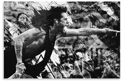 SECOLI Jared Leto Art Leinwand-Poster, dekoratives Gemälde, Wandkunst, Bild, Druck, moderne Dekoration, 20 x 30 cm