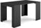 Skraut Home | Mesa Consola Extensible | Mesa Comedor Plegable | 140 | para 6 comensales | Comedor y Cocina | Estilo Moderno | Negro