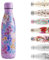 Chilly's Water Bottle - Stainless Steel and Reusable - Leak Proof, Sweat Free - Leopard Blossom, 500ml