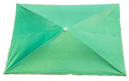 QSPNVFB Rectangular Cubierta De Tela para Parasol De Jardí, Sombrilla De Mercado Toldo Impermeables Lona De Recambio para Paraguas De Playa Protección UV(Green,3x2.5m(10'x8'))